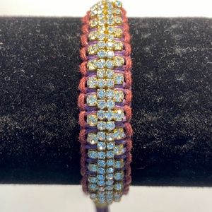 Braided Woven Rhinestone Tassel by Rose Gonzales